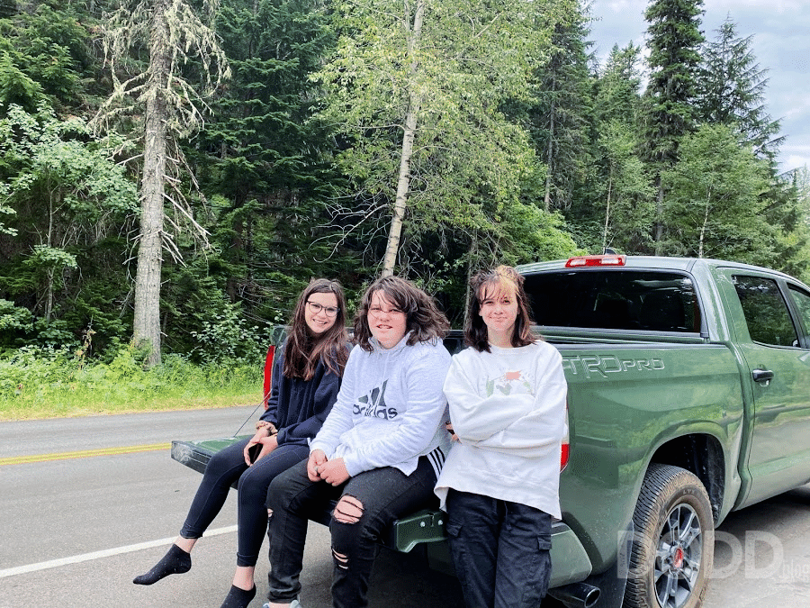 We drove a Toyota Tundra on long road trip to glacier national park. Good thing we had songs for road trip