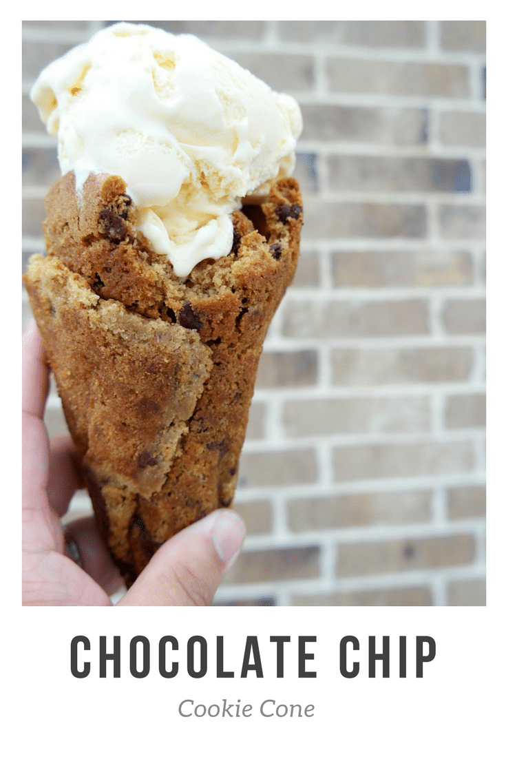 Chocolate Chip Cookie Cone Chocolate Chip Cookie Cone