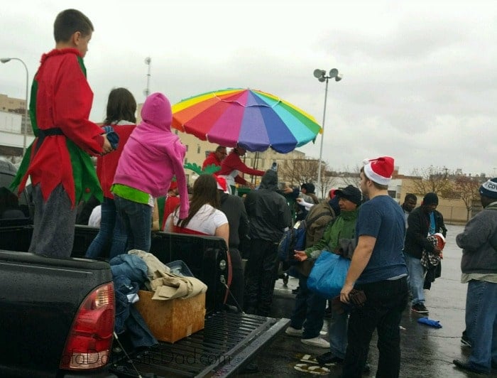 Our Monthly Homeless Outreach in Downtown Dallas We Served #CerealandMilk to the Homeless and They Loved It