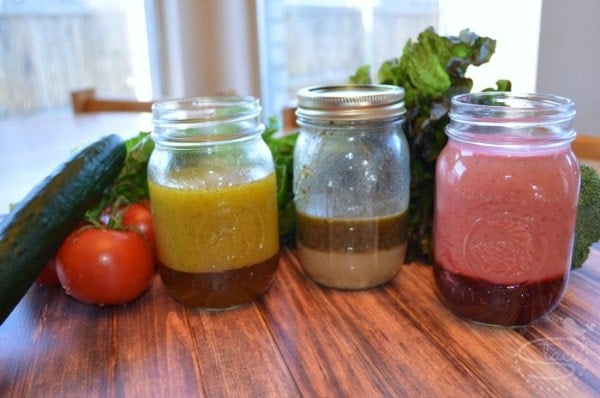 Homemade raspberry vinaigrette