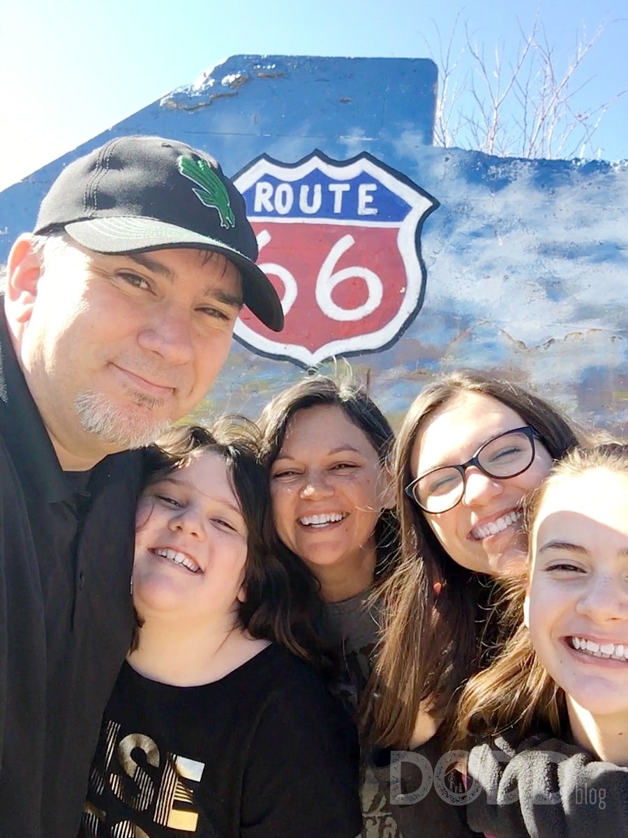 Stopped off route 66 to take a break from our road trip. Song for road Trip

