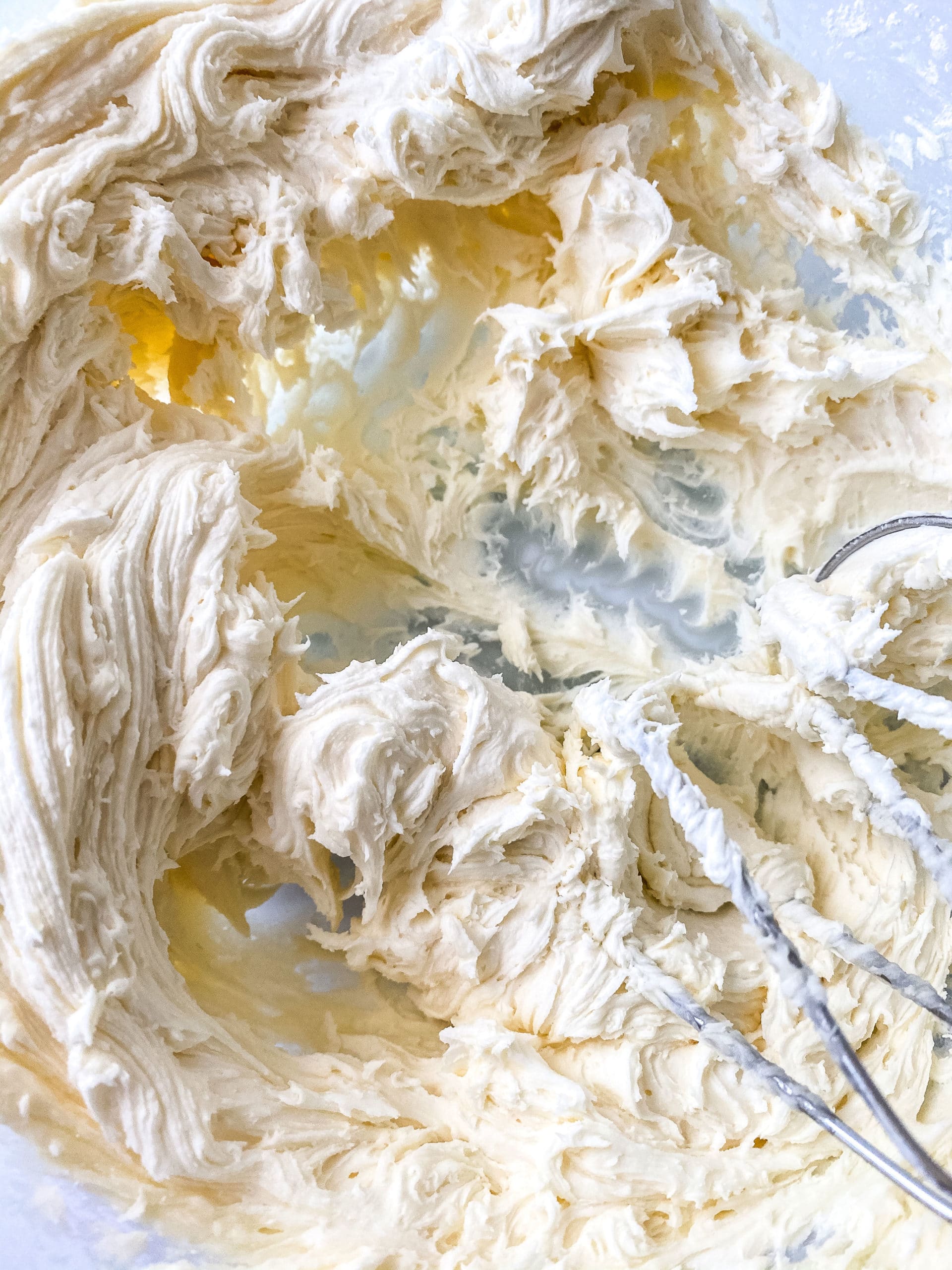 Mixing the Sour Cream Lemon Cookies frosting