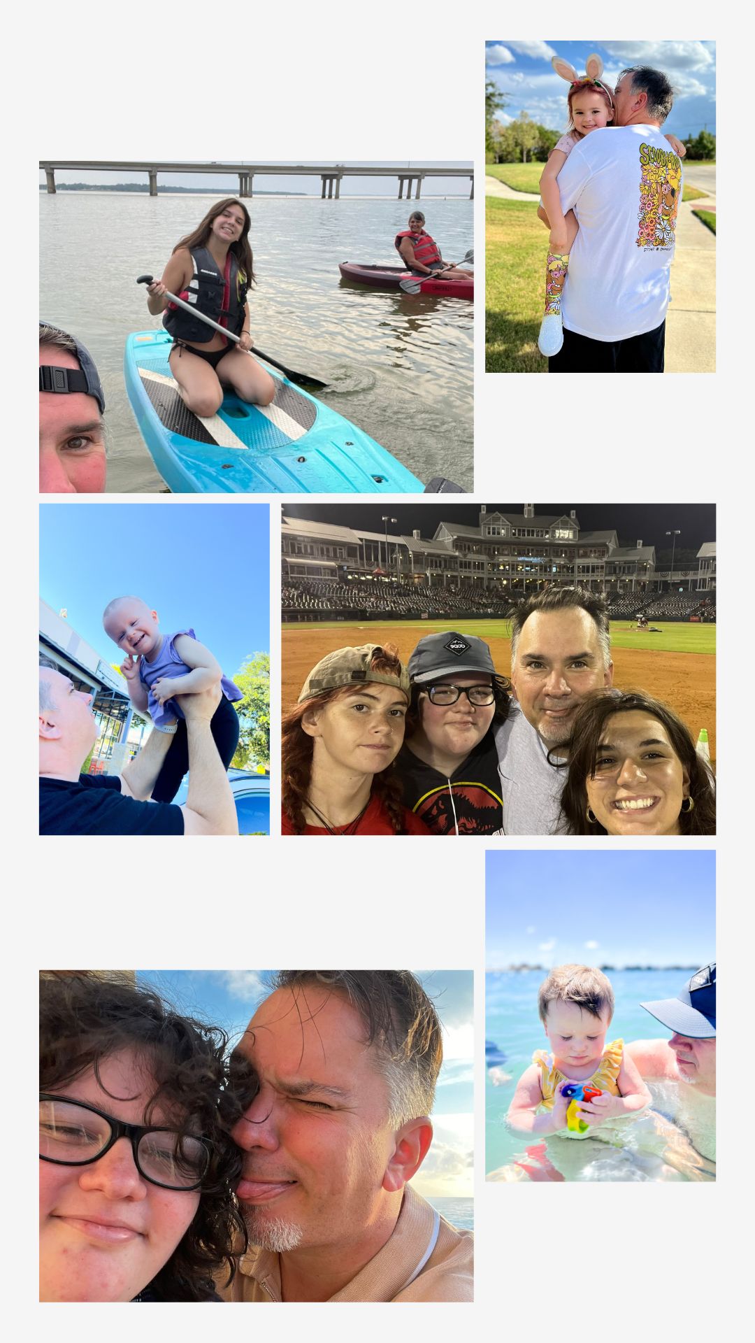 Collage of me and my daughters and granddaughters