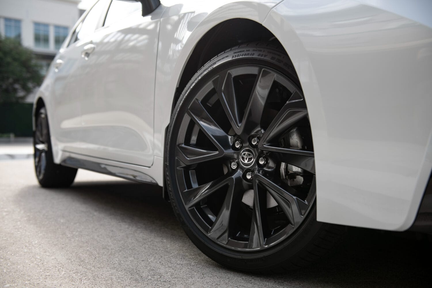 Close-up of wheel design on 2026 Toyota Corolla Cross XLE AWD
