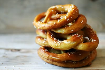 Homemade pretzels