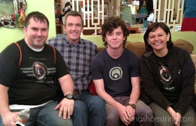 On set with Neil Flynn and Charlie McDermott - the Middle cast