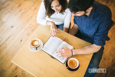 Couple Reading The Bible Together