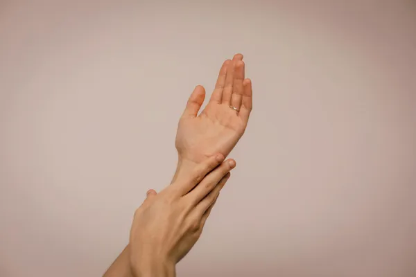 Person Touching Hand