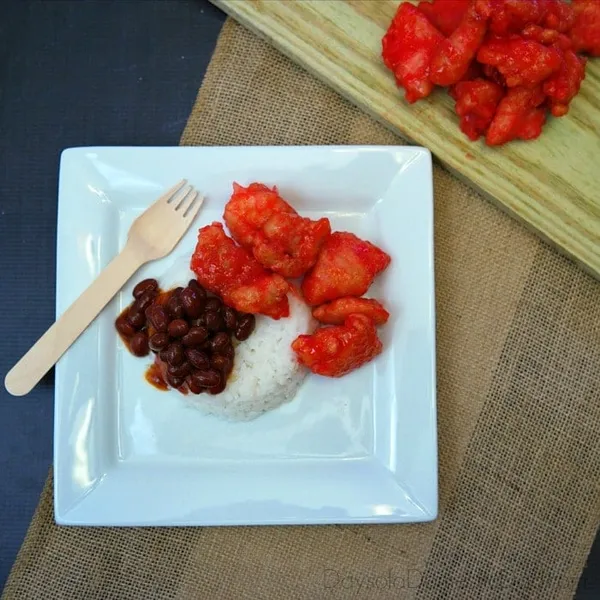 Sweet and Sour Asian Chicken and Rice with BUSH's Asian Style BBQ Beans #DoneThis