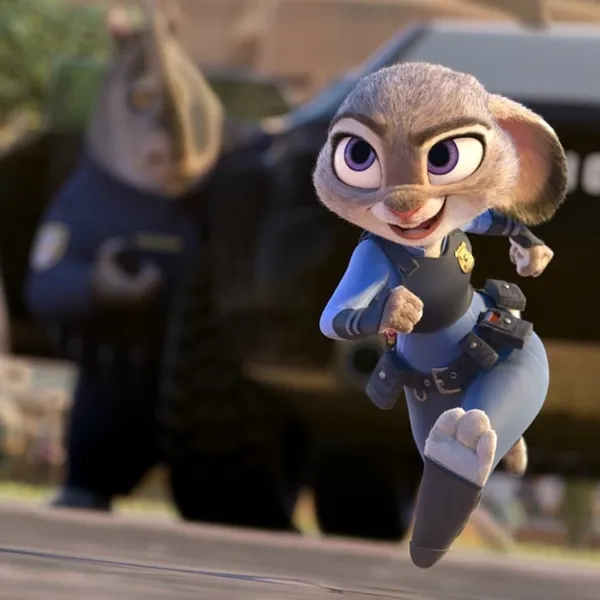 Judy Hopps from Zootopia running