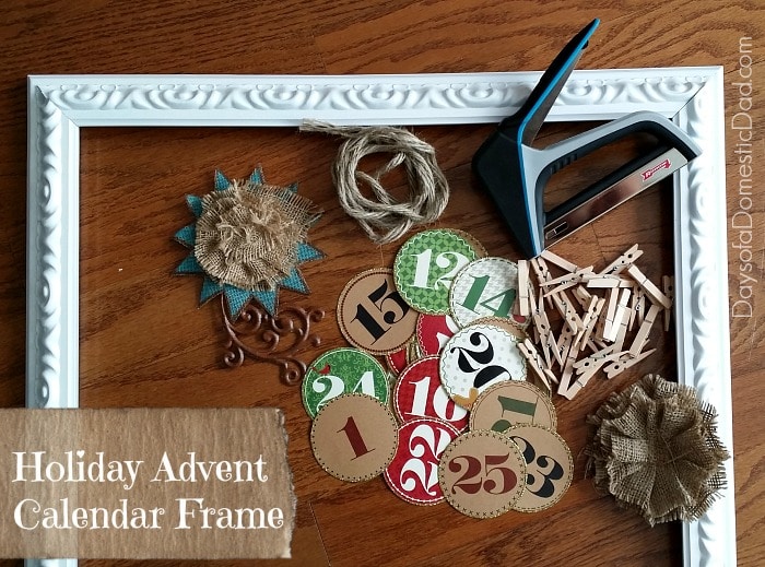 Holiday Advent Calendar Frame Craft