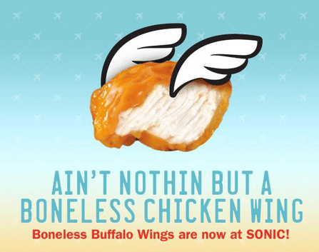 Let Sonic Drive-In Boneless Wings Feed Your Next Tailgate Party