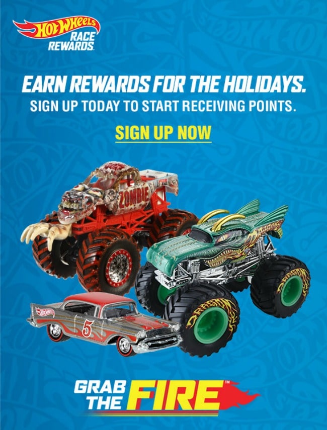 We are Racing Towards the Holidays With the Hot Wheels Race Rewards: Grab The Fire