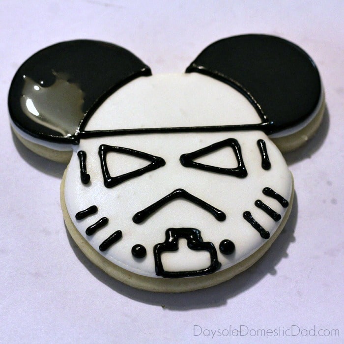 How to Make Your Own Mickey Mouse Star Wars Stormtrooper Cookies