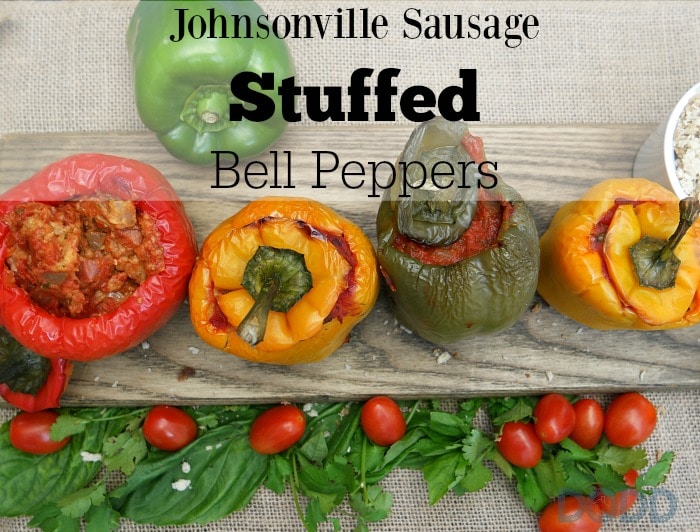 Johnsonville Sausage Stuffed Bell Peppers #SausageBowl
