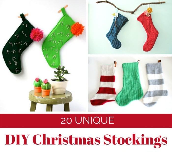 20 Super Easy to Make DIY Christmas Stockings