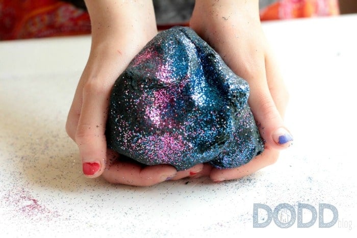 DIY Galaxy Playdough