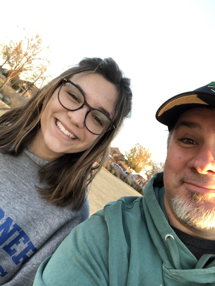 Daddy and Daughter selfie and the park