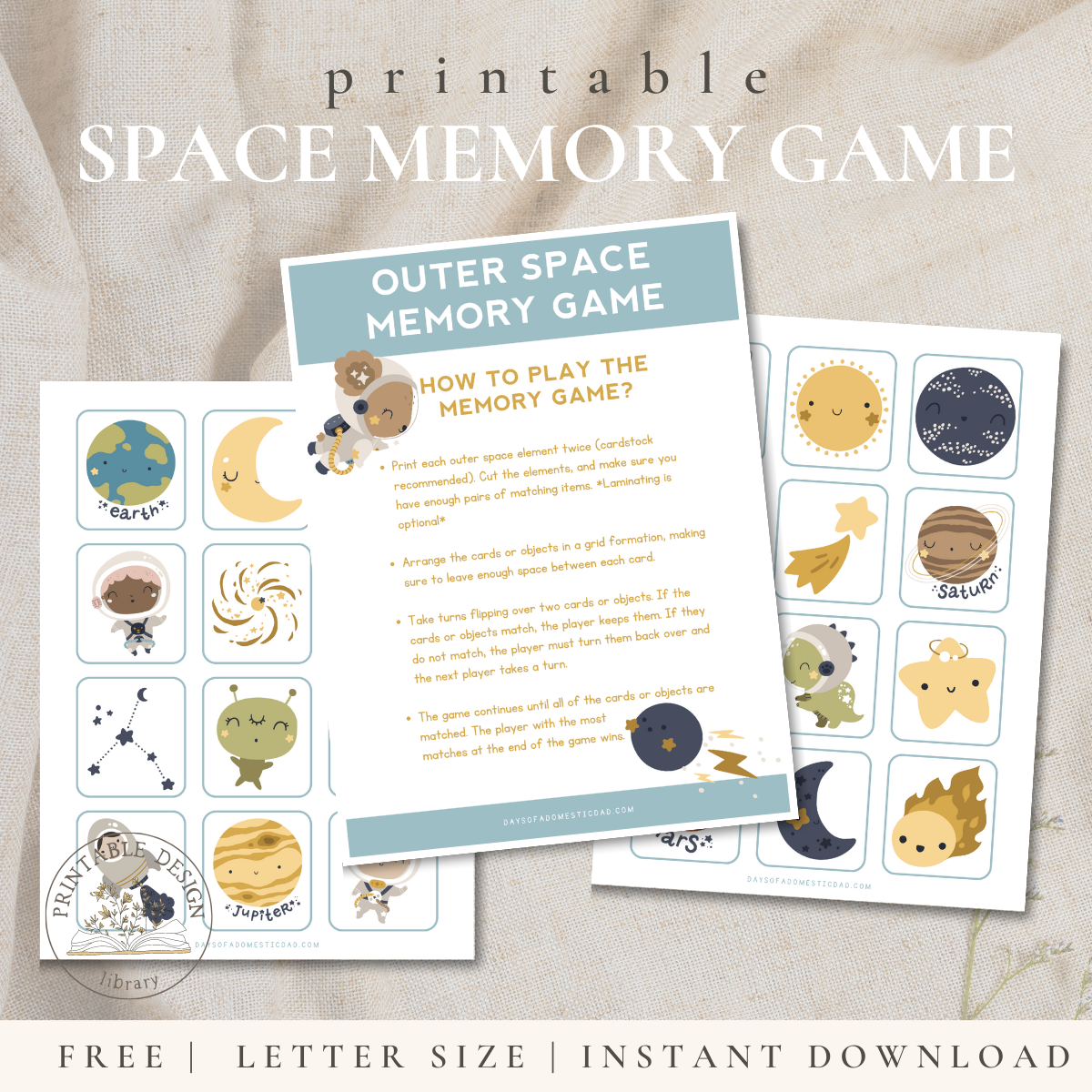 Outer Space Memory Game