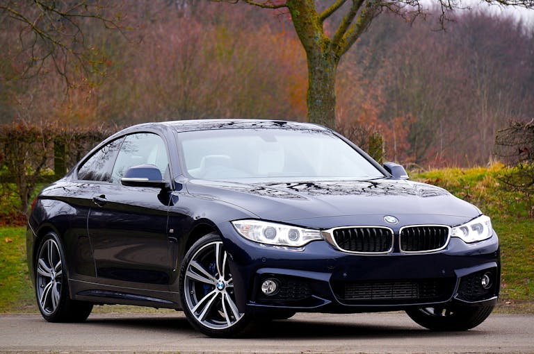 Blue Bmw Coupe